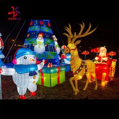 Novas ideias de produtos para decoração de jardim zoológico ao ar livre, jardim de Natal, show de lanternas de animais